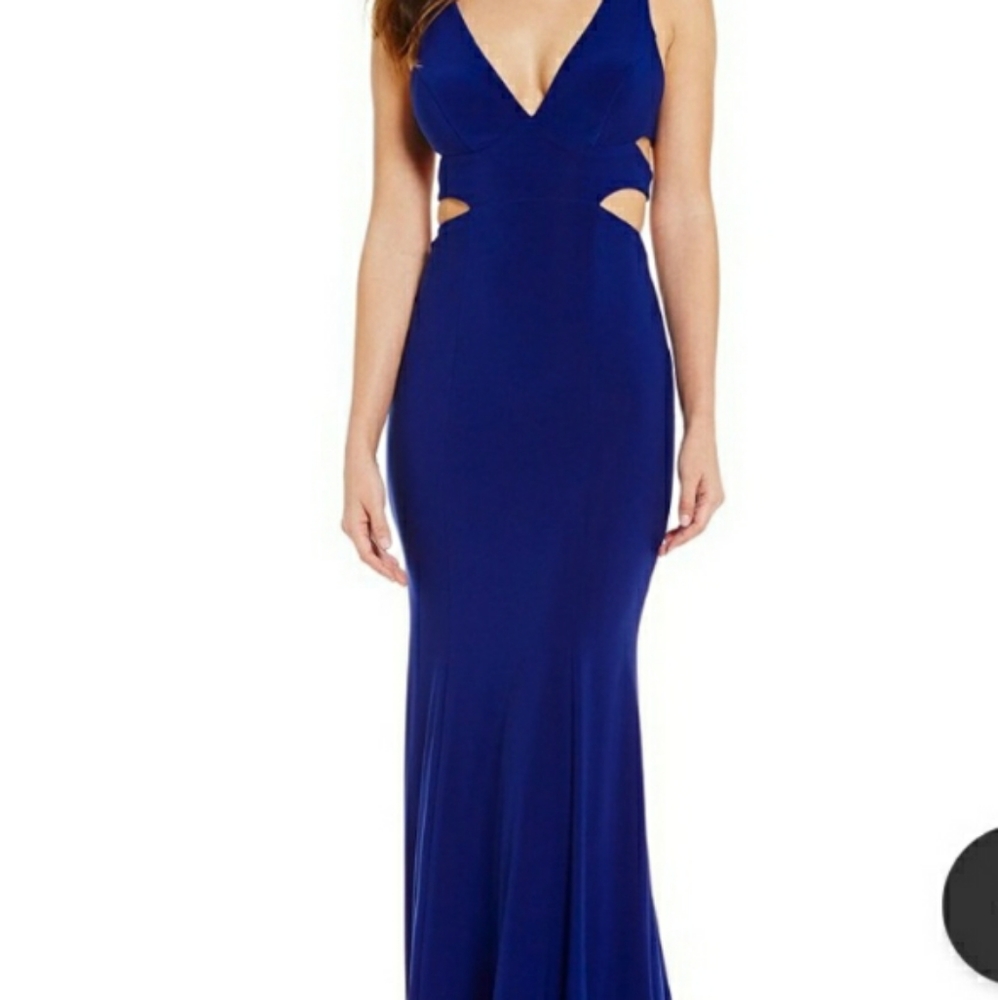 Long blues dress. Size 5. Brand GB. New with tags.